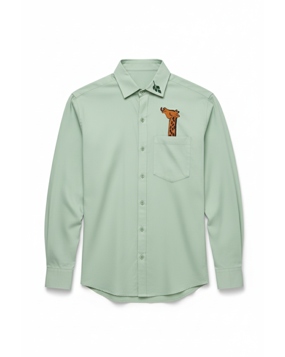 Pocket Grazer – Embroidered Cotton Shirt