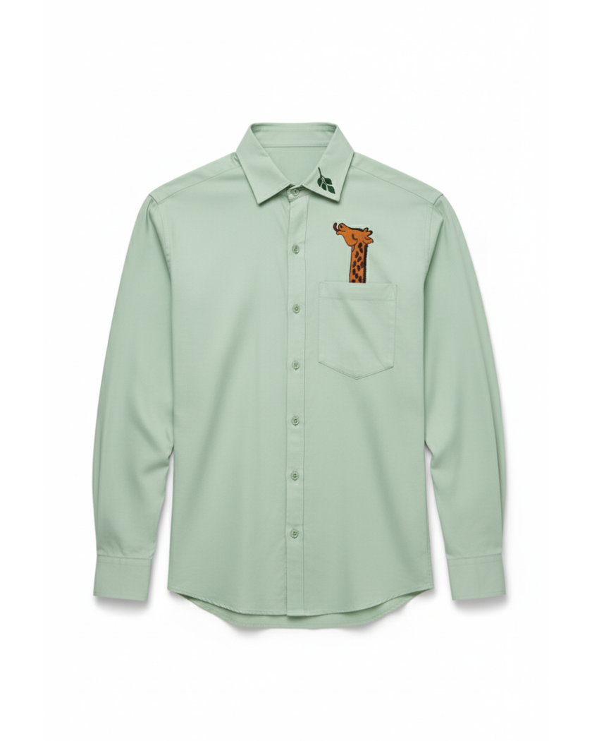 Pocket Grazer – Embroidered Cotton Shirt