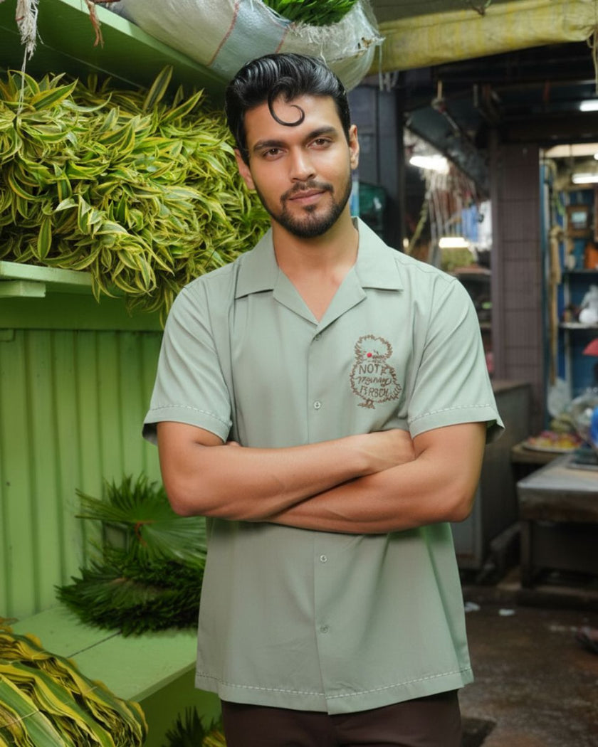 “Not a Morning Person” Embroidered Shirt