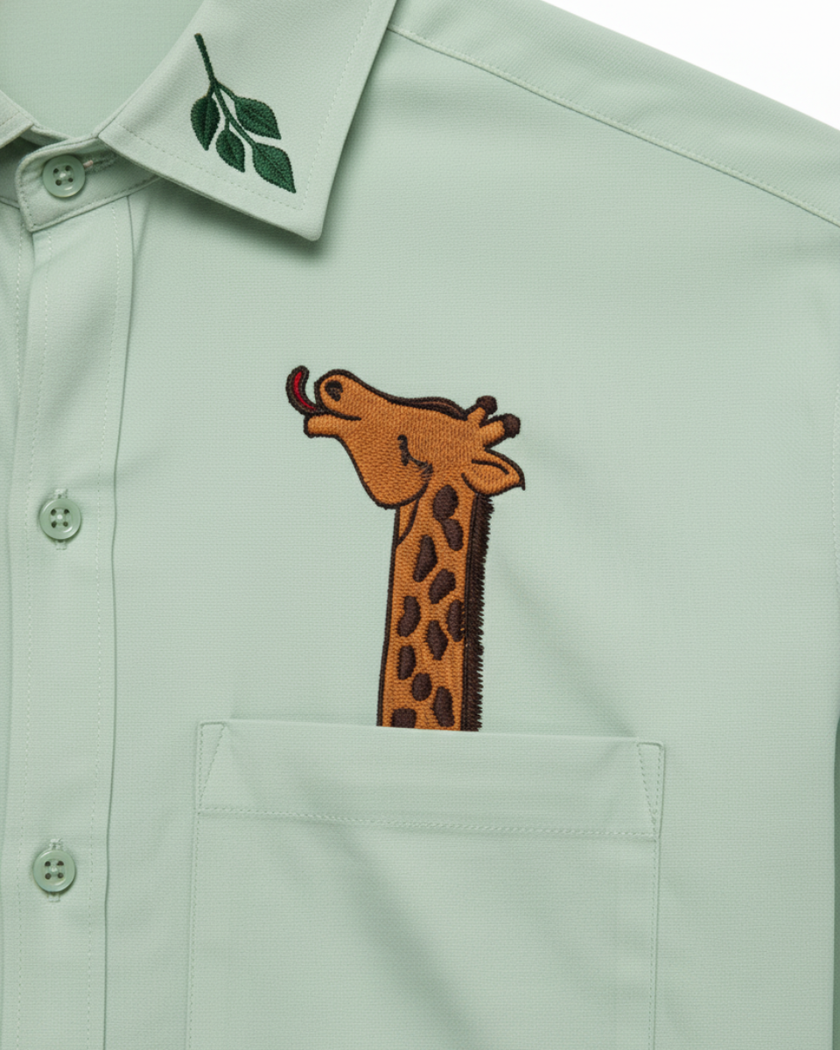 Pocket Grazer – Embroidered Cotton Shirt