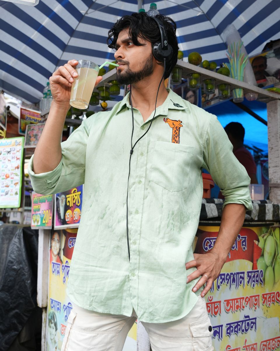 Pocket Grazer – Embroidered Cotton Shirt