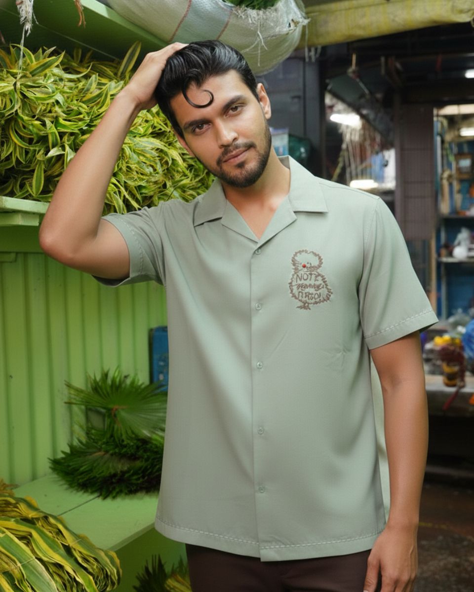 “Not a Morning Person” Embroidered Shirt